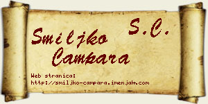 Smiljko Čampara vizit kartica